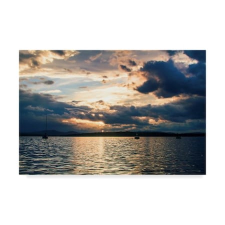 Craig Thomas 'Lake Sunset' Canvas Art,22x32